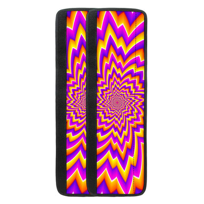 Yellow Expansion Moving Optical Illusion Refrigerator Handle Covers