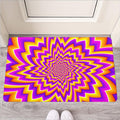 Yellow Expansion Moving Optical Illusion Rubber Doormat