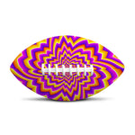 Yellow Expansion Moving Optical Illusion Rugby Ball
