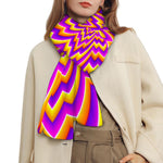 Yellow Expansion Moving Optical Illusion Scarf