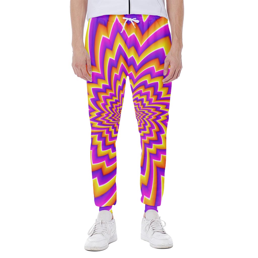 Yellow Expansion Moving Optical Illusion Scuba Joggers