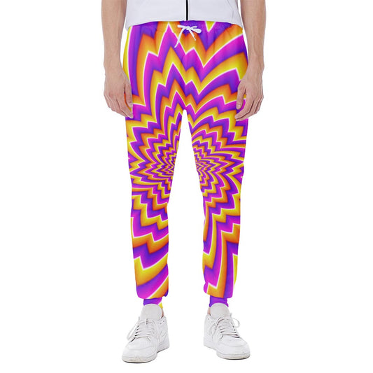 Yellow Expansion Moving Optical Illusion Scuba Joggers