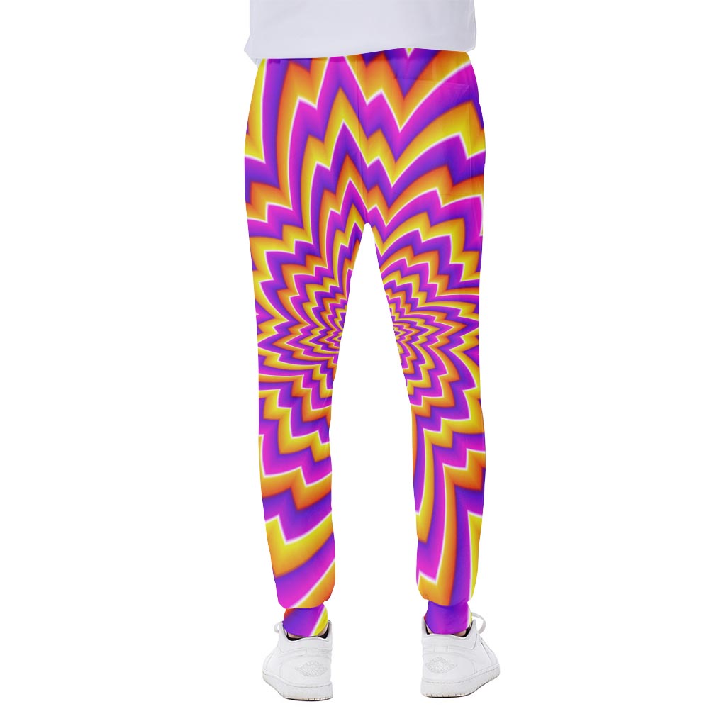 Yellow Expansion Moving Optical Illusion Scuba Joggers