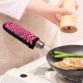 Yellow Expansion Moving Optical Illusion Skillet Handle Cover