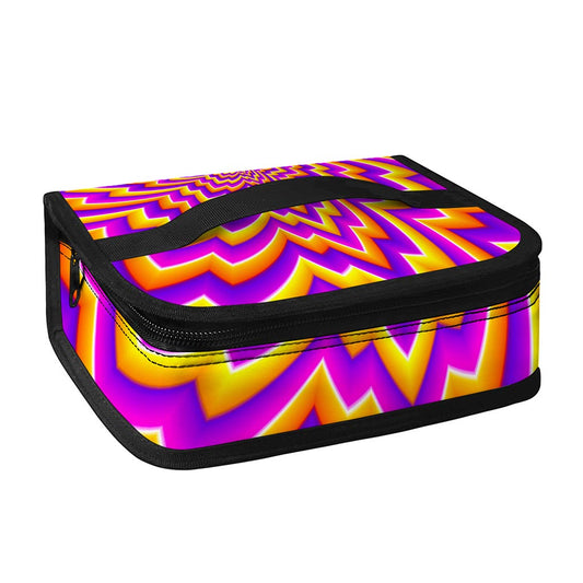 Yellow Expansion Moving Optical Illusion Small Lunch Bag