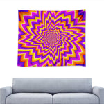 Yellow Expansion Moving Optical Illusion Tapestry