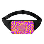 Yellow Expansion Moving Optical Illusion Waist Bag