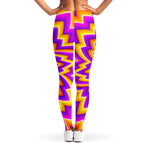 Yellow Expansion Moving Optical Illusion Women's Leggings