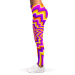 Yellow Expansion Moving Optical Illusion Women's Leggings
