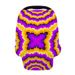 Yellow Explosion Moving Optical Illusion Baby Seat Cover