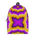 Yellow Explosion Moving Optical Illusion School Backpack