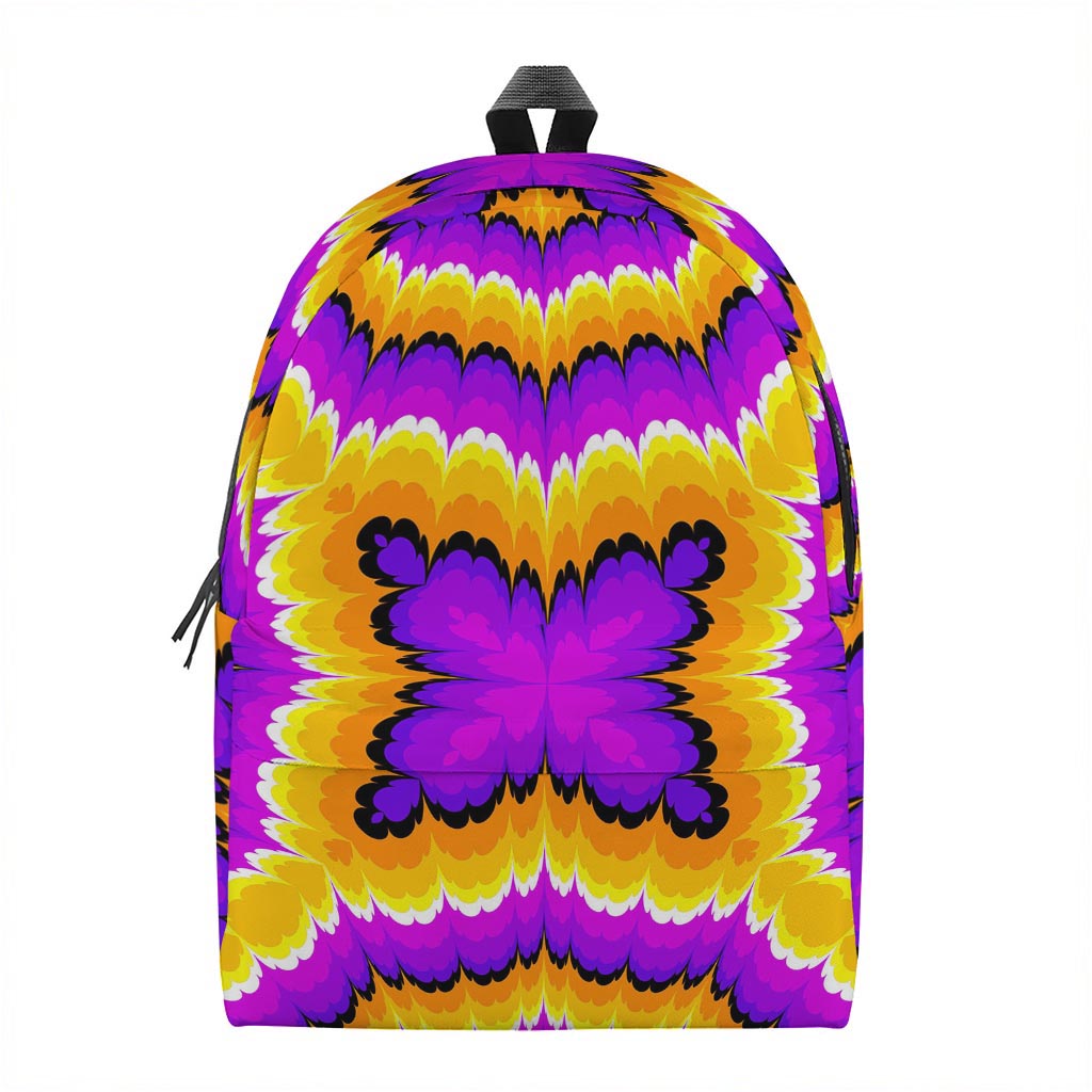 Yellow Explosion Moving Optical Illusion Backpack