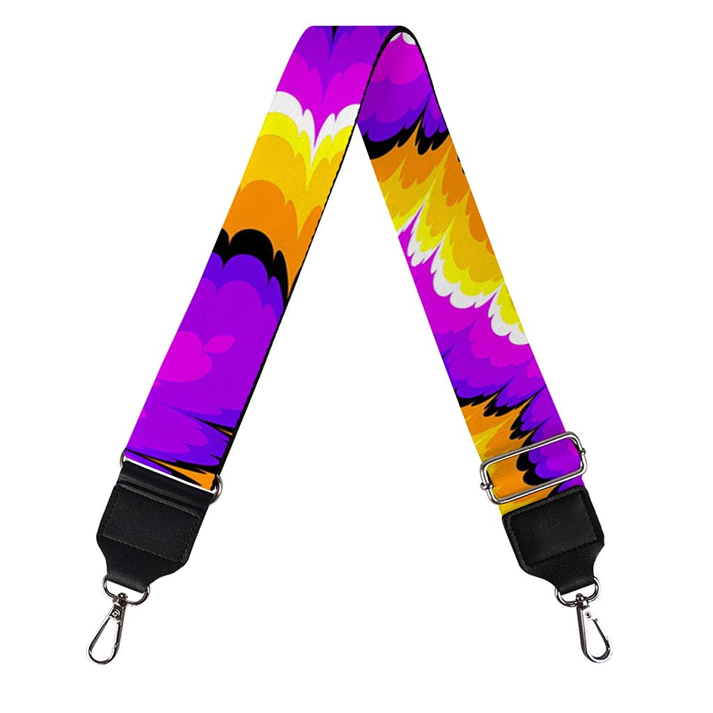 Yellow Explosion Moving Optical Illusion Bag Strap