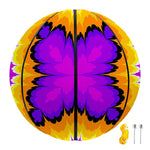 Yellow Explosion Moving Optical Illusion Basketball