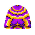 Yellow Explosion Moving Optical Illusion Beanie