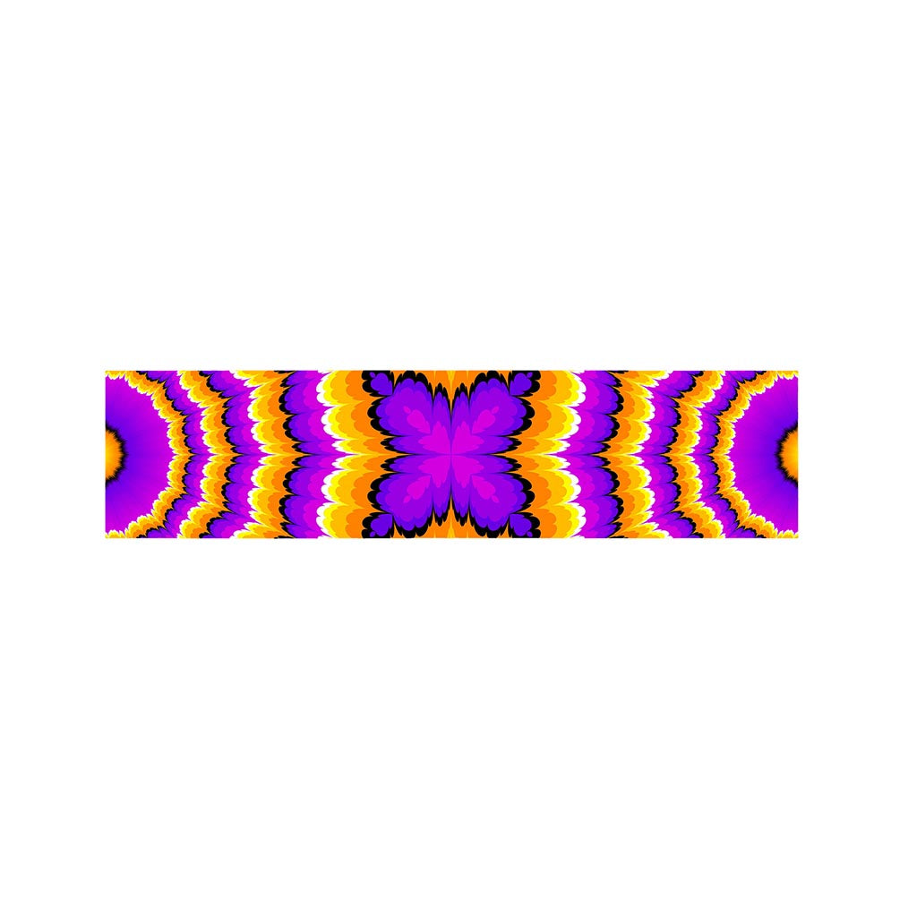 Yellow Explosion Moving Optical Illusion Bed Runner