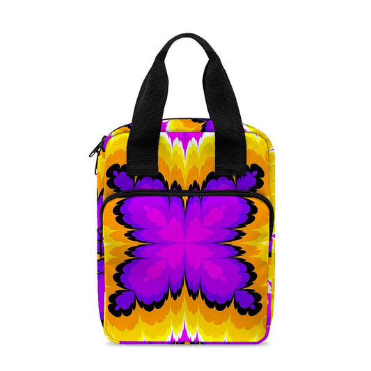 Yellow Explosion Moving Optical Illusion Bible Tote Bag