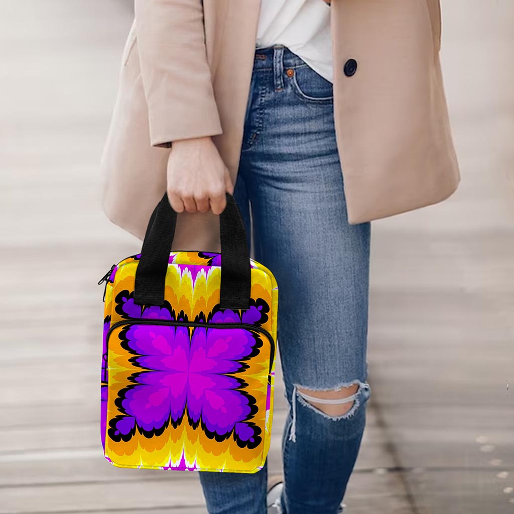 Yellow Explosion Moving Optical Illusion Bible Tote Bag