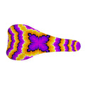 Yellow Explosion Moving Optical Illusion Bicycle Seat Cover