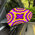 Yellow Explosion Moving Optical Illusion Car Side Mirror Covers