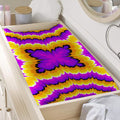 Yellow Explosion Moving Optical Illusion Changing Pad Cover