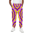 Yellow Explosion Moving Optical Illusion Cotton Sweatpants