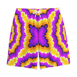 Yellow Explosion Moving Optical Illusion Cotton Shorts