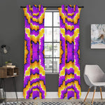 Yellow Explosion Moving Optical Illusion Curtain