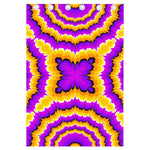 Yellow Explosion Moving Optical Illusion Curtain