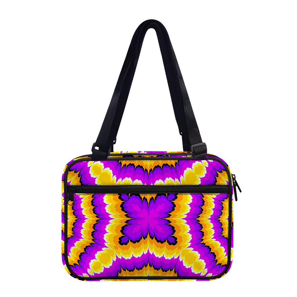 Yellow Explosion Moving Optical Illusion Double Strap Bible Bag
