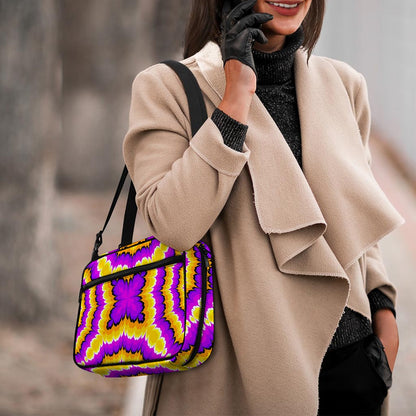 Yellow Explosion Moving Optical Illusion Double Strap Bible Bag