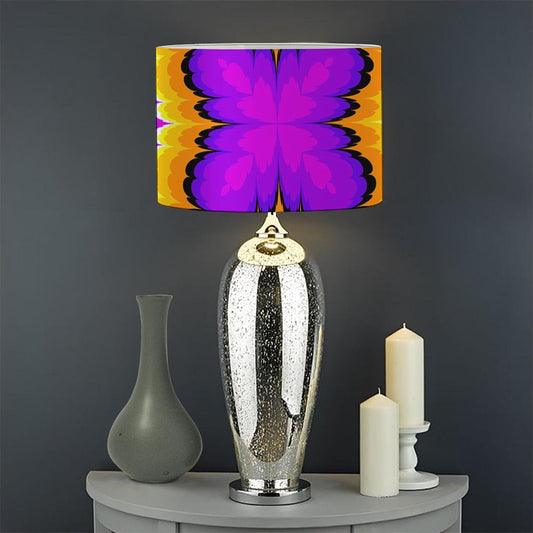Yellow Explosion Moving Optical Illusion Drum Lamp Shade
