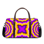 Yellow Explosion Moving Optical Illusion Duffle Bag