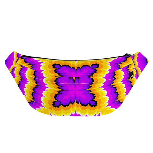 Yellow Explosion Moving Optical Illusion Fanny Pack
