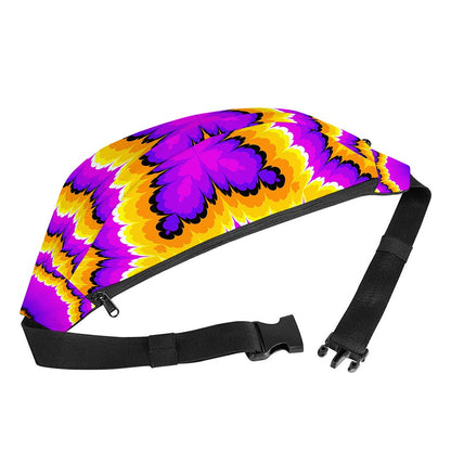 Yellow Explosion Moving Optical Illusion Fanny Pack