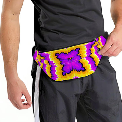 Yellow Explosion Moving Optical Illusion Fanny Pack