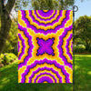 Yellow Explosion Moving Optical Illusion Garden Flag