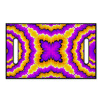 Yellow Explosion Moving Optical Illusion Golf Cart Seat Cover