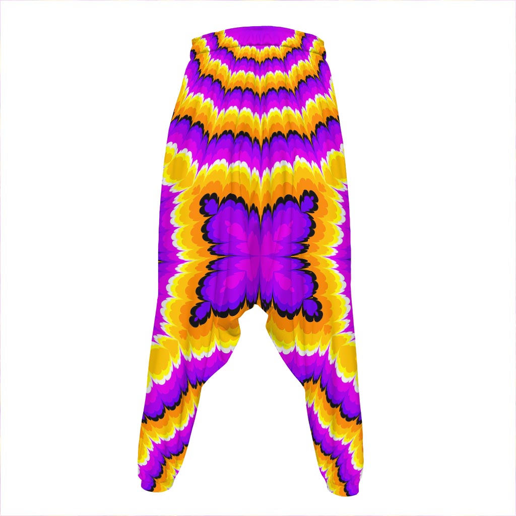 Yellow Explosion Moving Optical Illusion Hammer Pants