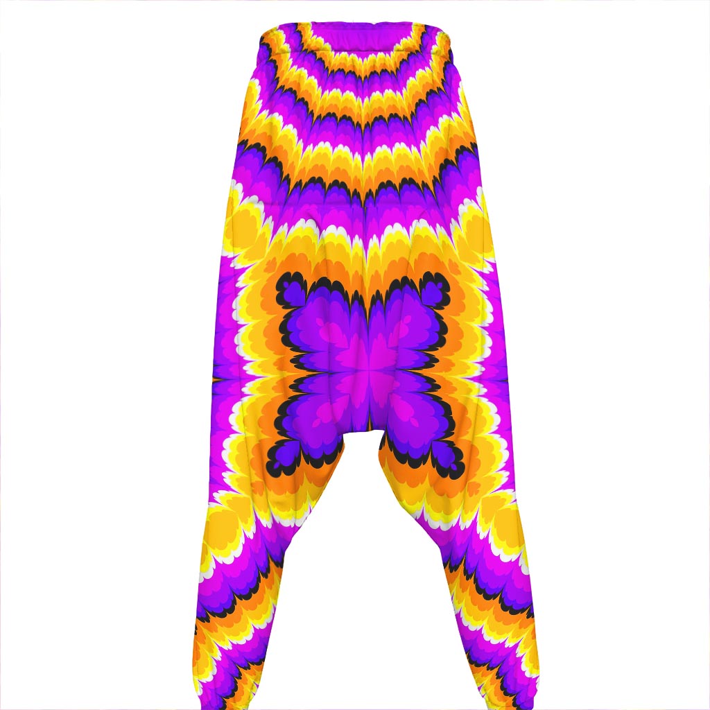 Yellow Explosion Moving Optical Illusion Hammer Pants