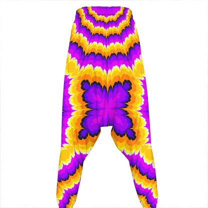 Yellow Explosion Moving Optical Illusion Hammer Pants