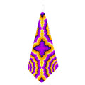 Yellow Explosion Moving Optical Illusion Hand Towel