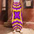 Yellow Explosion Moving Optical Illusion Harem Pants