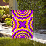 Yellow Explosion Moving Optical Illusion House Flag