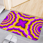 Yellow Explosion Moving Optical Illusion Indoor Door Mat