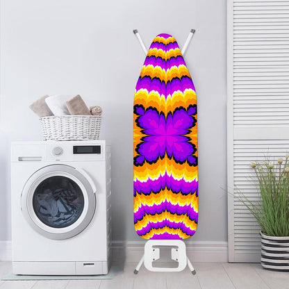 Yellow Explosion Moving Optical Illusion Ironing Board Cover