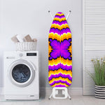 Yellow Explosion Moving Optical Illusion Ironing Board Cover