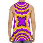 Yellow Explosion Moving Optical Illusion Men's Muscle Tank Top