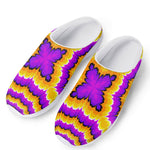 Yellow Explosion Moving Optical Illusion Mesh Casual Shoes