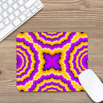 Yellow Explosion Moving Optical Illusion Mouse Pad